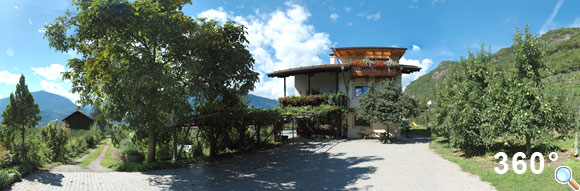 Urlaub in Südtirol auf dem Straßerhof - 360 Grad Kugelpanorama